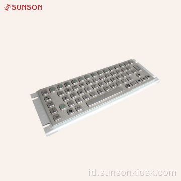 Keyboard Logam dengan Touch Pad